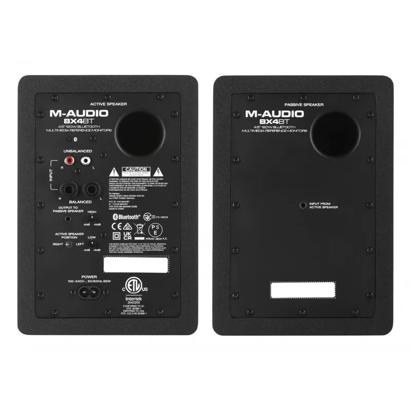 M-AUDIO BX4 BT 2x luidspreker Zwart Bedraad + Bluetooth 50 W
