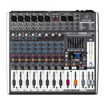Behringer X1222USB audiomixer 4 kanalen