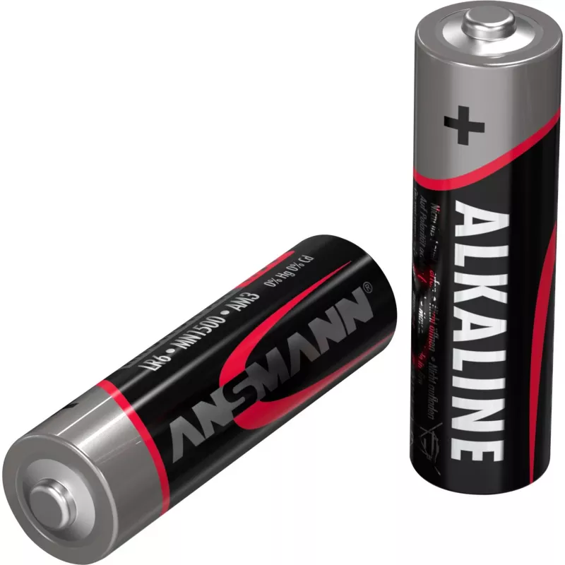 Wegwerpbatterij Ansmann 5015563 alkaline AA zwart grijs