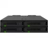 ICY DOCK - MB324V4P-B - ExpressCage - 4-bay 15 mm U.2/U.3 SSD wisselraam voor 5,25-inch inbouwvak – gereedschapsloos SSD-montagesysteem