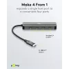 Goobay Slim 4-poorts USB-hub USB-C naar 10 Gbit/s - -stekker> 4x (76565)