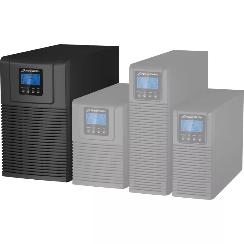 PowerWalker VFI 3000 TGB dubbelconversie (online) 3 kVA 2700 W 5 AC-uitgangen