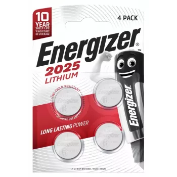 Energizer batterijen gespecialiseerd CR2025 4 stuks