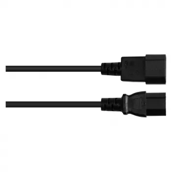 Good Connections IEC-apparaatstekker – Heet-apparaatstekker C14 naar C15 zwart 5m