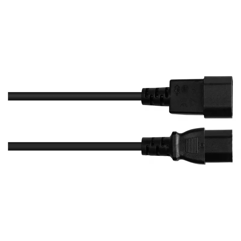 Good Connections IEC-apparaatstekker – Heet-apparaatstekker C14 naar C15 zwart 5m