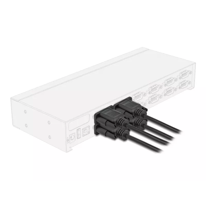 Delock RS-232 kabel serieel D-Sub9 bus naar bus met smalle stekkerbehuizing 5 m