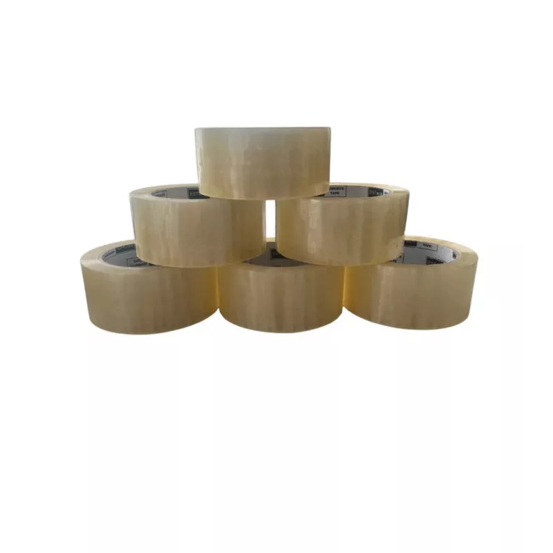 BSTech stille acryl verpakkingstape, transparant, 48 mm x 66 m