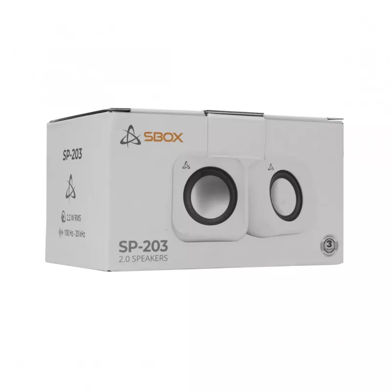 Luidspreker Sbox SP-203 wit, 20W