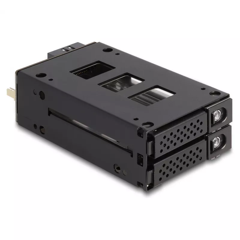 Slim Bay wisselraam voor 2 x 2.5? U.2 NVMe SSD met 5.25? raam