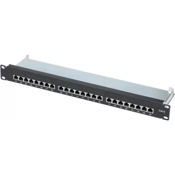 Patchpaneel Renkforce 24-poorts CAT6, 1U (1 HE) voor gestructureerde bekabeling