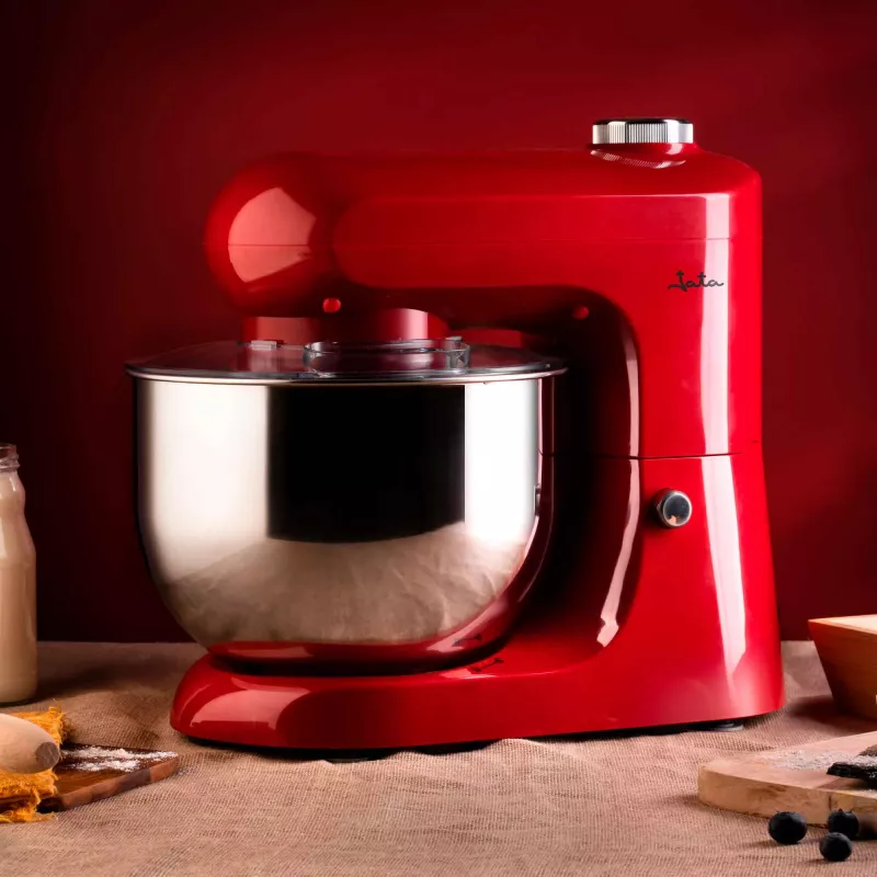 Staande mixer JATA JEMA1502 rood roestvrijstaal