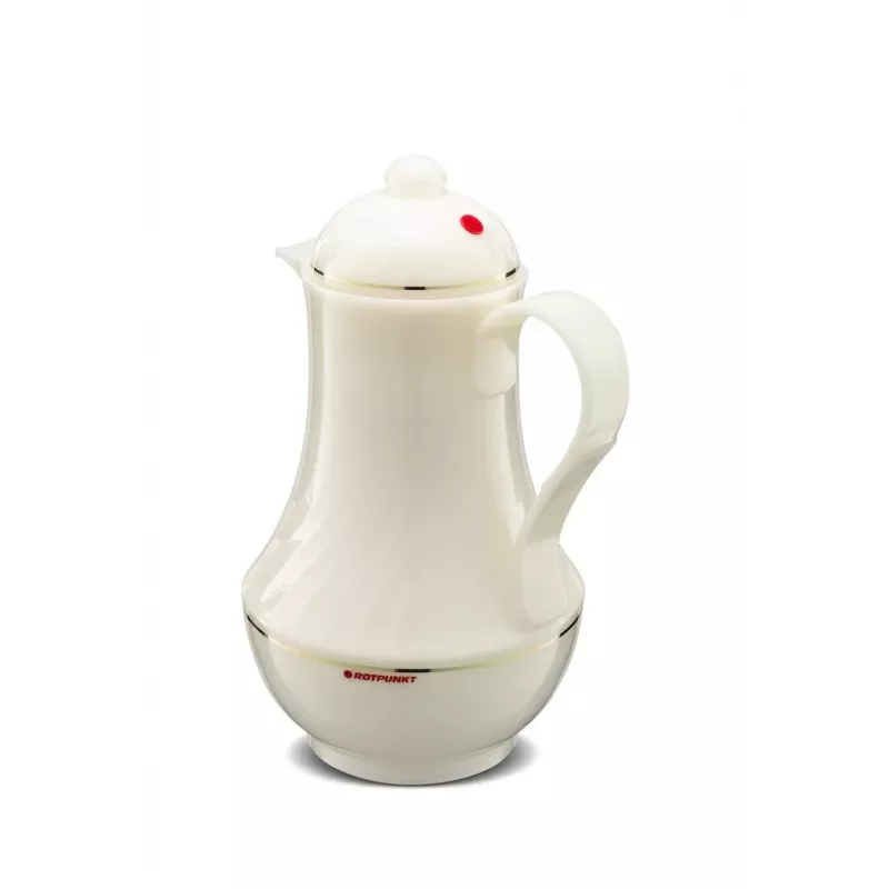 Thermoskan ROTPUNKT serie 230 1 L, wit (ivoor) - vacuümgeïsoleerde drankcontainer