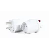 Gembird A-AC-EUFUKM-01 AC-netadapter, EU-Schuko-stopcontact naar UK-stekker, 13 A