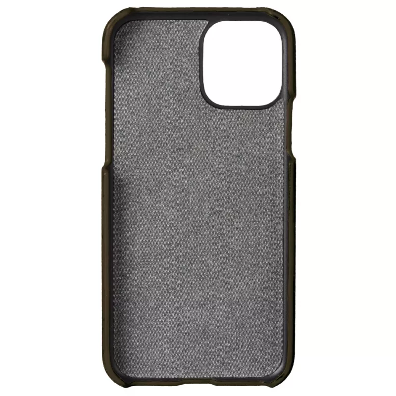 Telefoonhoes Krusell Birka voor Apple iPhone 11 Pro, donkerbruine hoes in leerlook