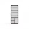 OLIV 2D CLOSED SHELVING UNIT, antraciet/wit SET