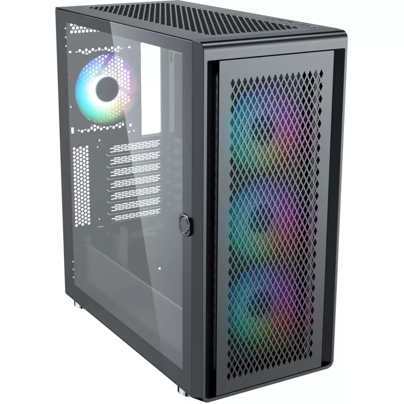 PC-behuizing Silentware Air 100 zwart — mid-tower ATX-compatibele behuizing, zwart