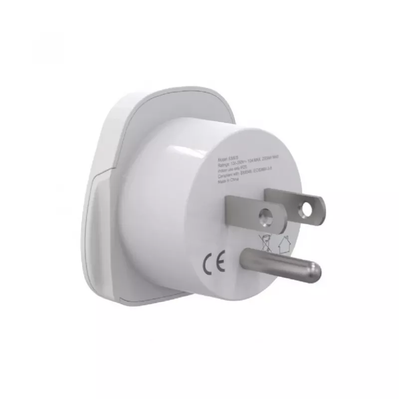 Reisadapter GEMBIRD A-AC-USMINTF — wereld-naar-US-stekker, 10 A