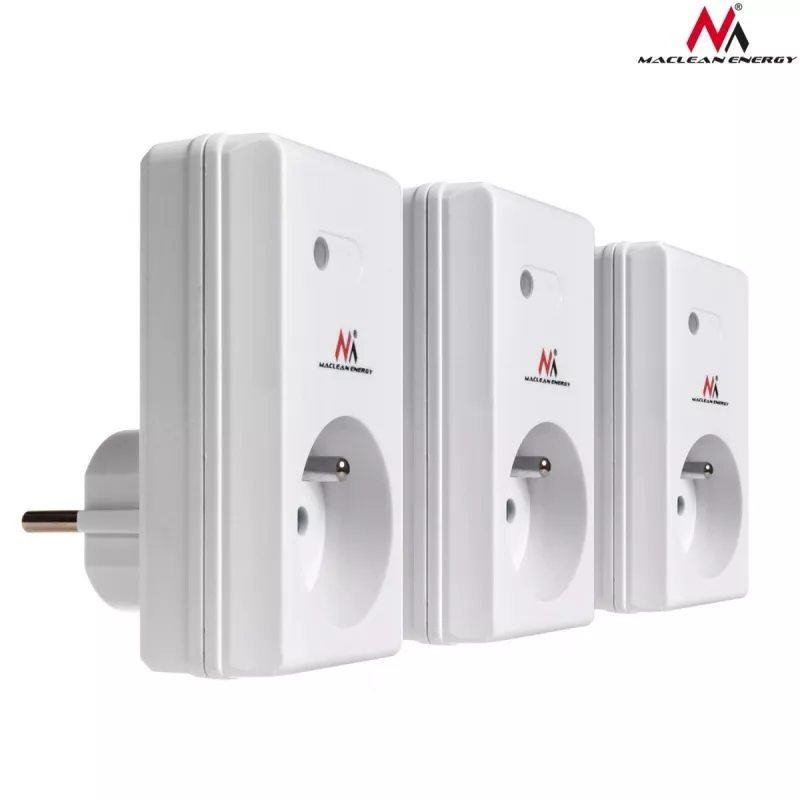 MCE153 draadloze stopcontacten 3-delige set - programmeerbaar + afstandsbediening