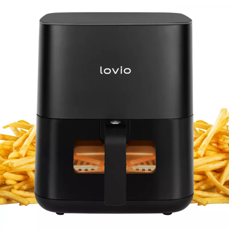 Heteluchtfriteuse Lovio LVAF001BK 5 l zwart — compacte heteluchtfriteuse, inhoud 5 liter