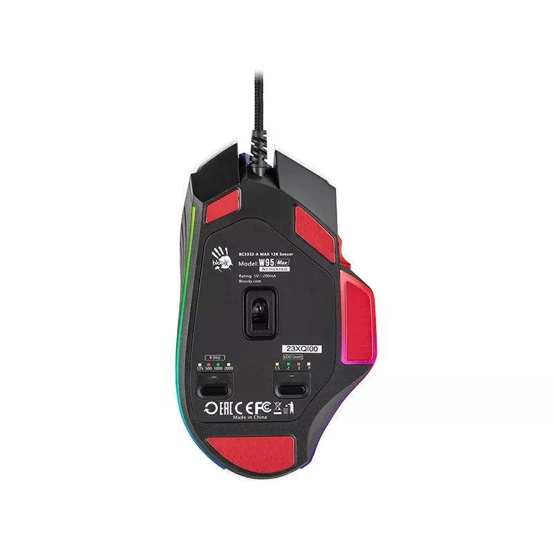A4Tech Bloody W95 Max bedrade gamingmuis, USB, Sports Navy, 12000 CPI