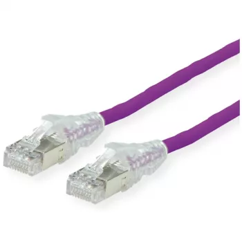 Datwyler - patchkabel - RJ-45 (M) naar RJ-45 (M) - 5 m - SFTP, PiMF - CAT 6a - afgeschermd, halogeenvrij, trekontlasting, litzegeleider - lila (21.05.0556)