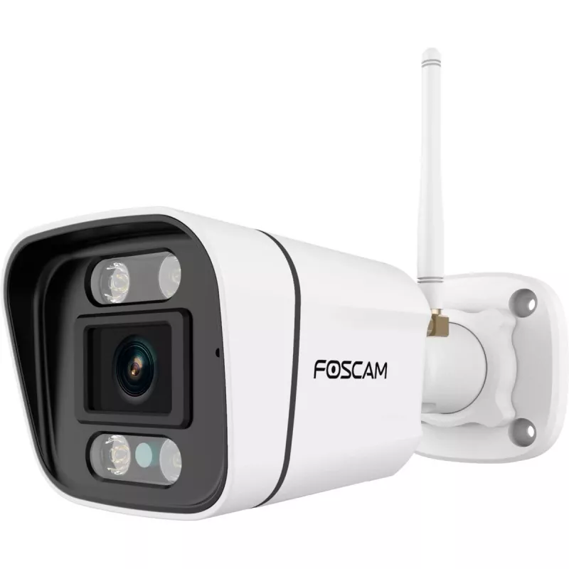 Foscam V8P Wi-Fi bewakingscamera wit 8MP (3840x2160), dual-band wlan, ingebouwde schijnwerper en alarmsirene (V8P-W)