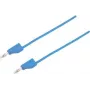 VOLTCRAFT meetkabel [stekker 4 mm - stekker 4 mm] 0,5 m blauw MSB-300 (MSB-300-0.5-BL)
