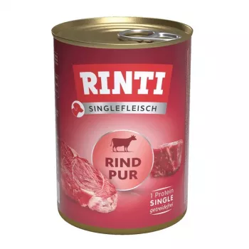 RINTI Singlefleisch Pur Rund - natvoer voor honden - 400g