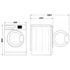 Indesit FFD 11489 BV EE wasmachine, A, frontlader, wascapaciteit 11 kg, 1351 t/min, diepte 60,5 cm, wit | Whirlpool
