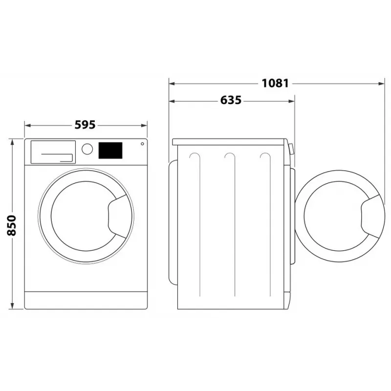 Indesit FFD 11489 BV EE wasmachine, A, frontlader, wascapaciteit 11 kg, 1351 t/min, diepte 60,5 cm, wit | Whirlpool