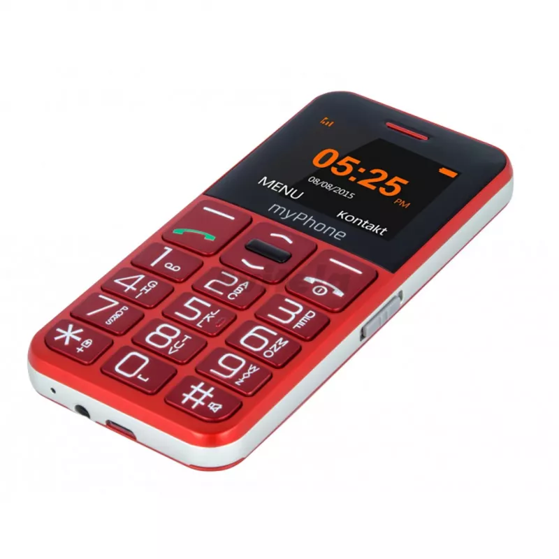 myPhone Halo Easy 4,32 cm (1,7 inch) 70 g grijs, rood instap-telefoon
