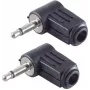 shiverpeaks BS51100-W2 Kabelverbinder 3.5 mm zwart stekker 2 stuks
