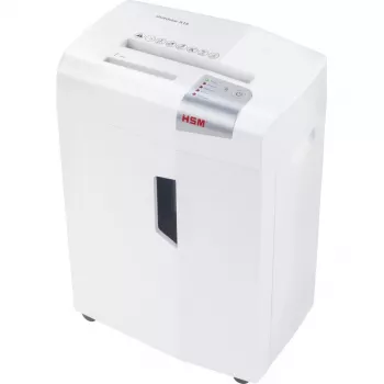 Papiervernietiger HSM X15, partikelsnede P-4, 23 cm werkbreedte, capaciteit 16 bladen, 26 L bak, zilver