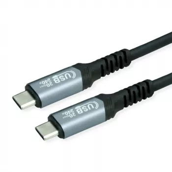 USB-kabel VALUE 11.99.9087 USB4 Gen 2x2 2 m USB C zwart