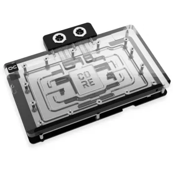 Backplate Alphacool 10259 aluminium chroom koper zwart 153,3 mm