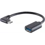 USB-kabel S/CONN 13-30010 USB 3.2 Gen 1 0,1 m USB-C USB-A zwart