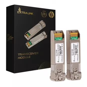 Extralink SFP28 25G 2-pack | SFP28-module | 25Gbit/s, LC/UPC duplex, 1310nm, 10km, singlemode, DOM netwerk-transceivermodule