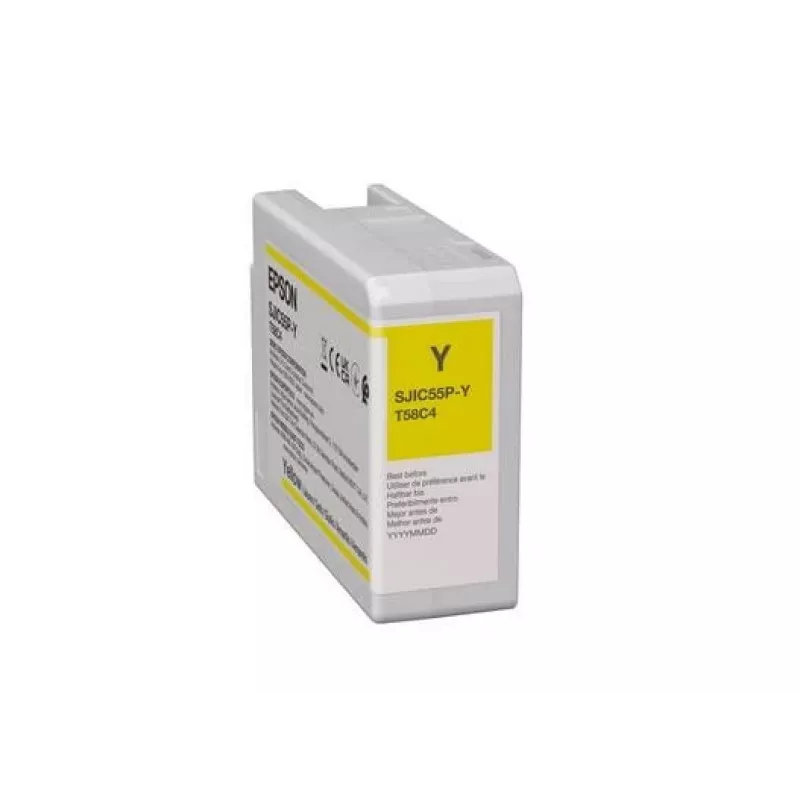Inktpatroon Epson SJIC55(Y) voor ColorWorks CW-D6500/D6000 geel