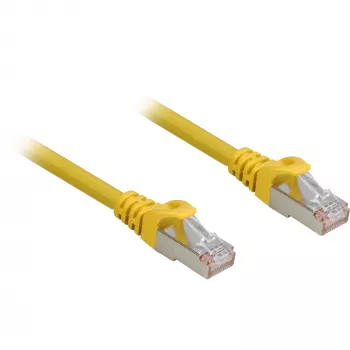 Netwerkkabel Sharkoon Cat.6a SFTP RJ-45 Cat6a 0,25 m geel