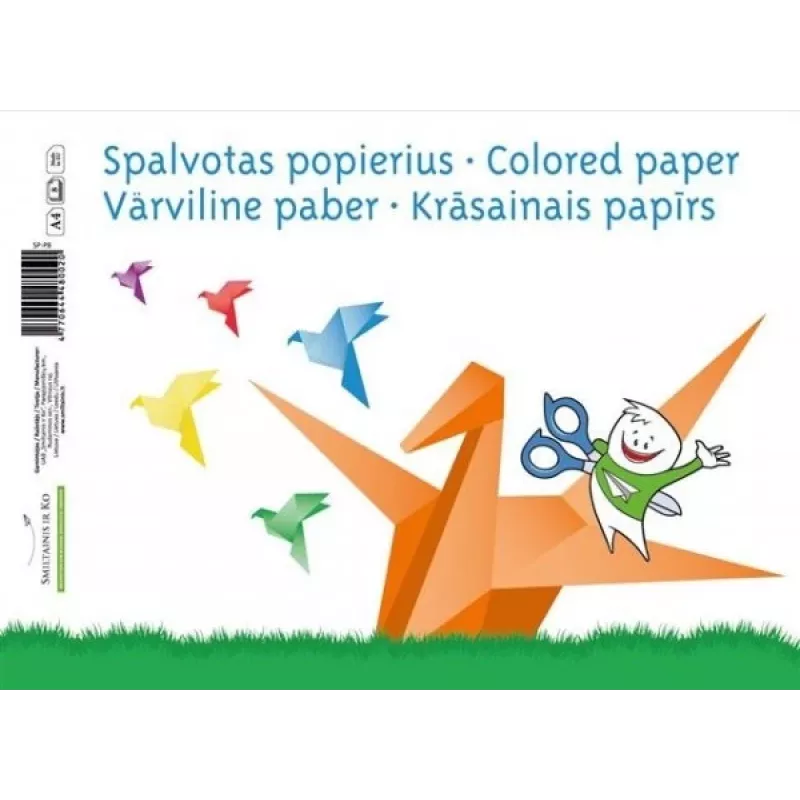 SMLT papier A4 80 g/m² eenzijdig bedrukbaar, gelijmde pakking – 8 vellen