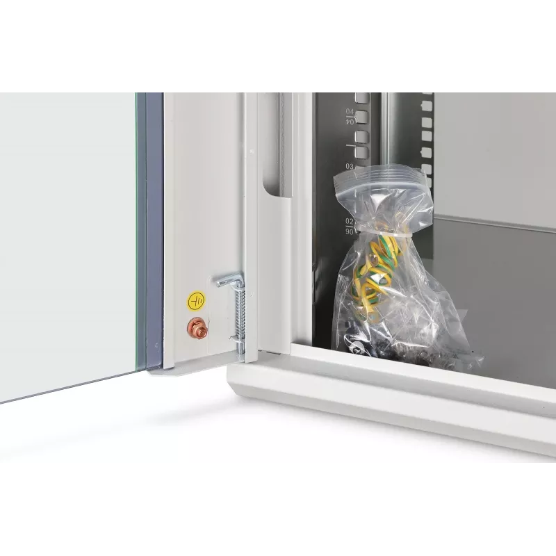 Wandgemonteerde 19-inch rackbehuizing DIGITUS Dynamic-N DN-37100, 7U, 600x450 mm (BxD), IP20, lichtgrijs, ongemonteerd