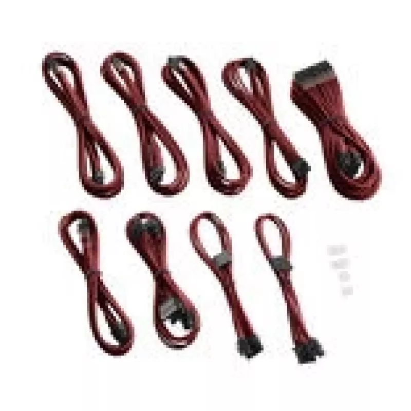 CableMod PRO Series ModMesh C-Series RMi & RMx kabelkit - stroomkabelkit - gevormd - Blood Red (CM-PCSR-FKIT-NKBR-R)