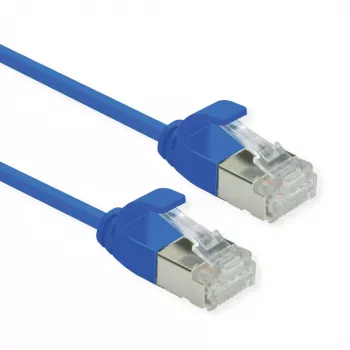 ROLINE U/FTP DataCenter-patchkabel Cat.6A (Klasse EA), LSOH, slank, Blauw, 3 m (21.15.3346)
