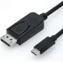 Roline - externe videoadapter - USB-C 3.1 - DisplayPort - zwart