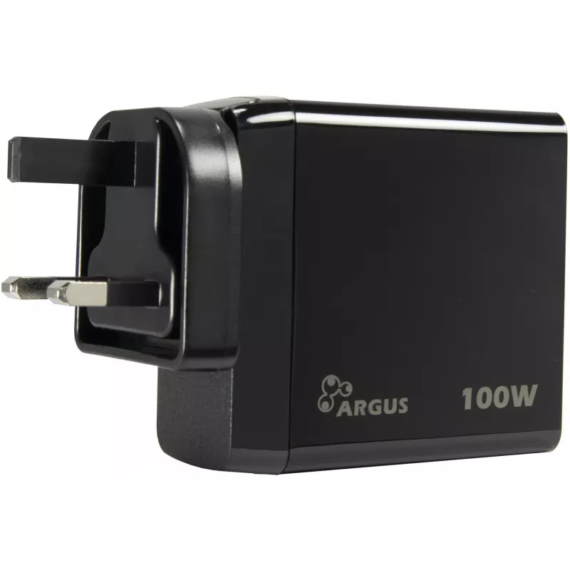 PD-oplader INTER-TECH PD-3100 100W USB-C zwart snelle voeding