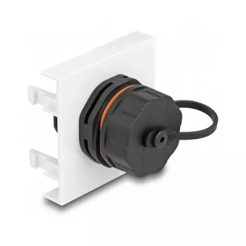 DeLOCK Easy 45 module netwerk RJ45 Cat.6A 45x45mm 1000 Mbit/s zwart