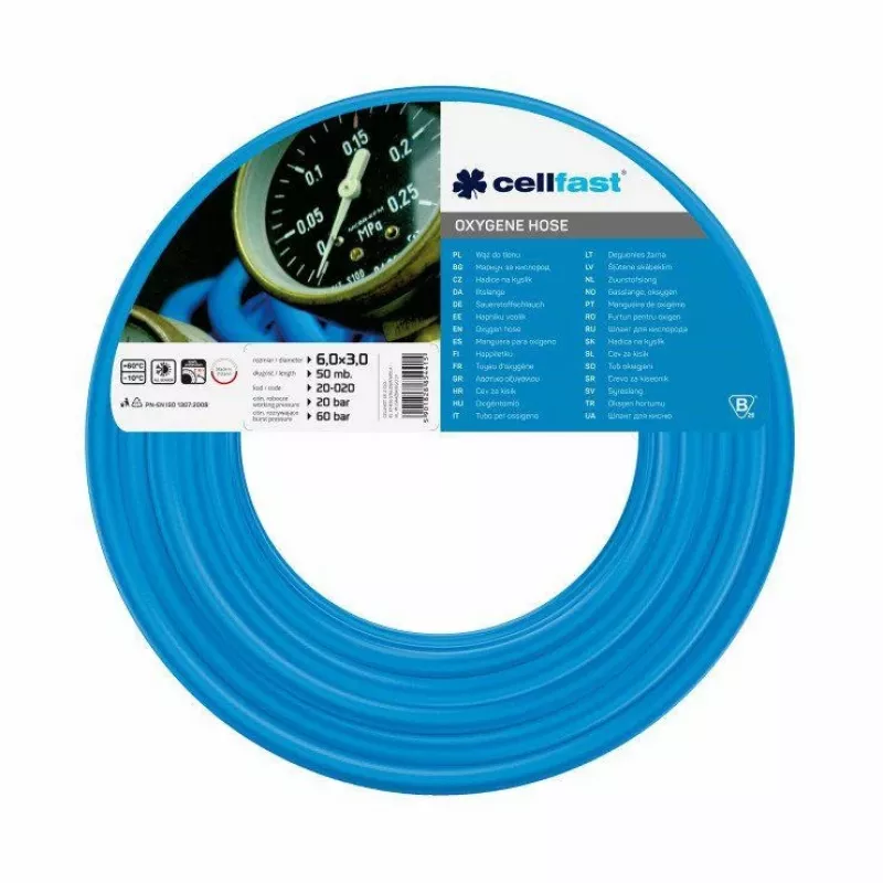 Cellfast CF20020R zuurstofslang voor lassen, 6 mm, 50 m