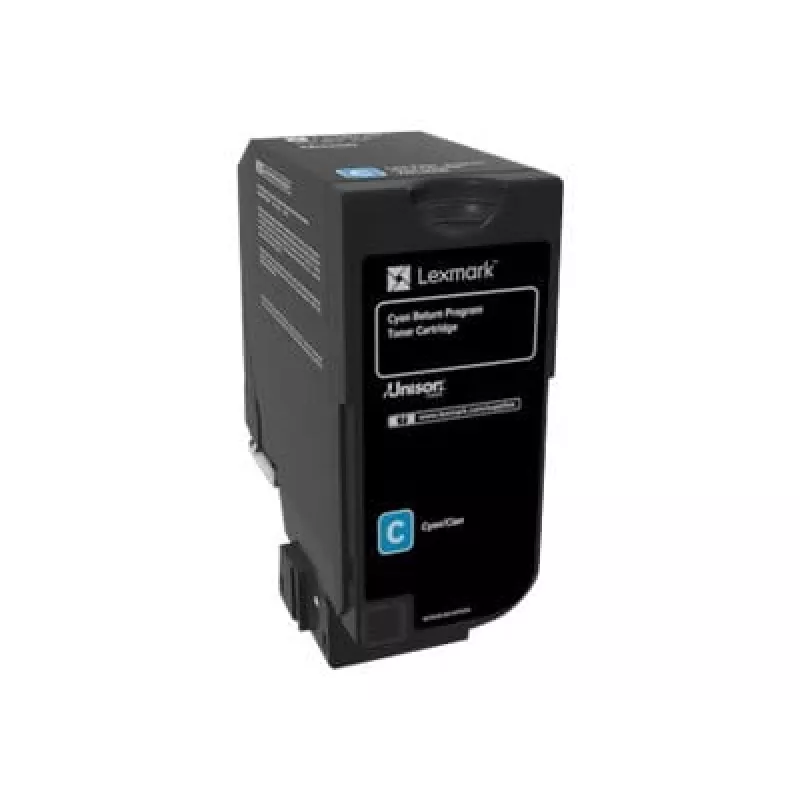 Lexmark 74C20C0 tonercartridge 1 stk. origineel cyaan