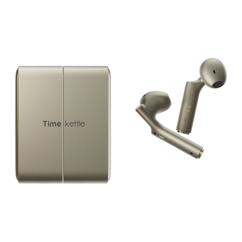 In-ear-vertaler Timekettle W4 AI goud — simultaanvertaal-oordopjes