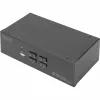 DIGITUS KVM-switch, 4 poorten, dual display, 4K, DisplayPort®